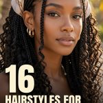 16 Hairstyles for Knotless with Curls for Boho Vacation Vibes