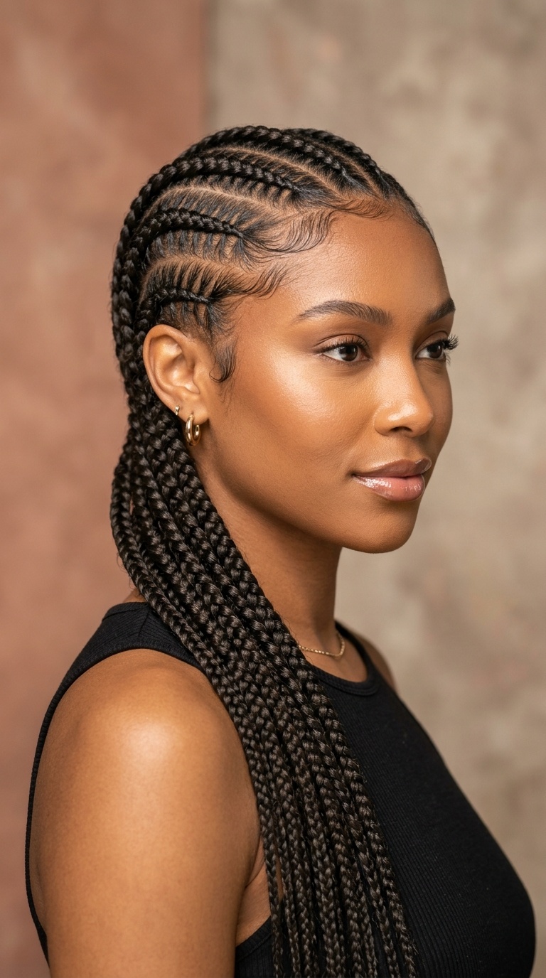 Feed-in Braids to the Side