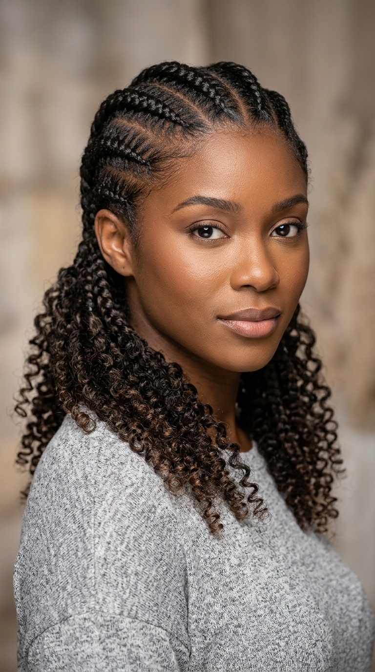 Feed-in Braids with Curly Ends