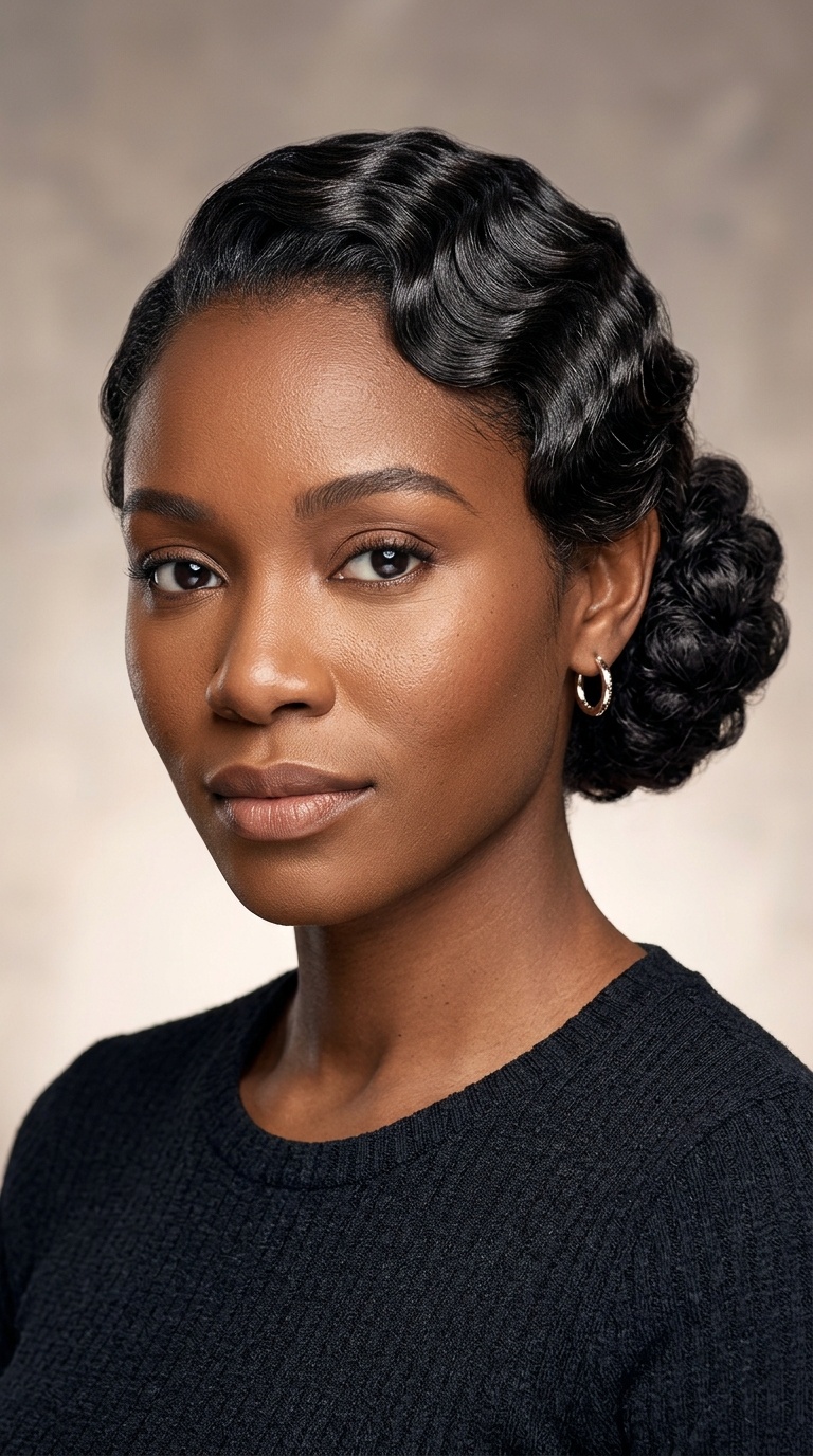 Finger Wave Updo