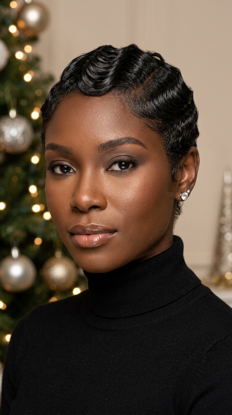 Finger Waves on Short Natural Hair