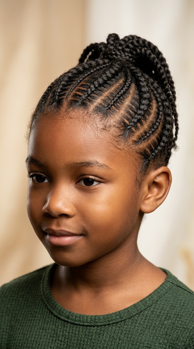 Fishbone Patterned Braids
