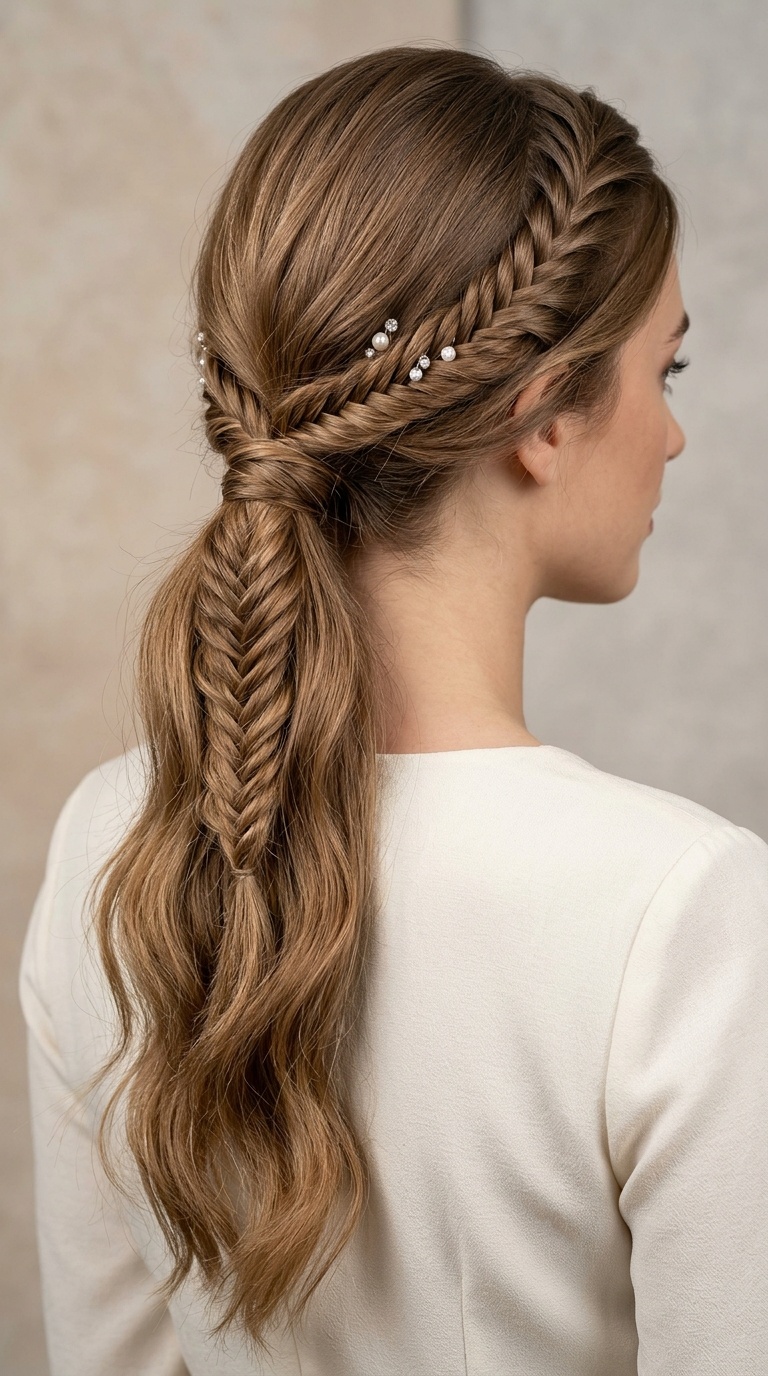 Fishtail Accent Ponytail