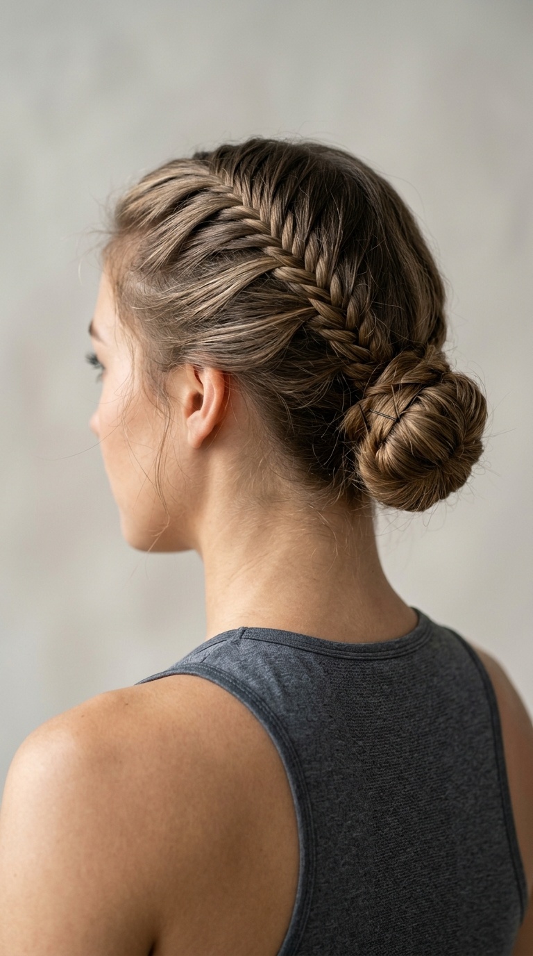 Fishtail Braid into a Bun