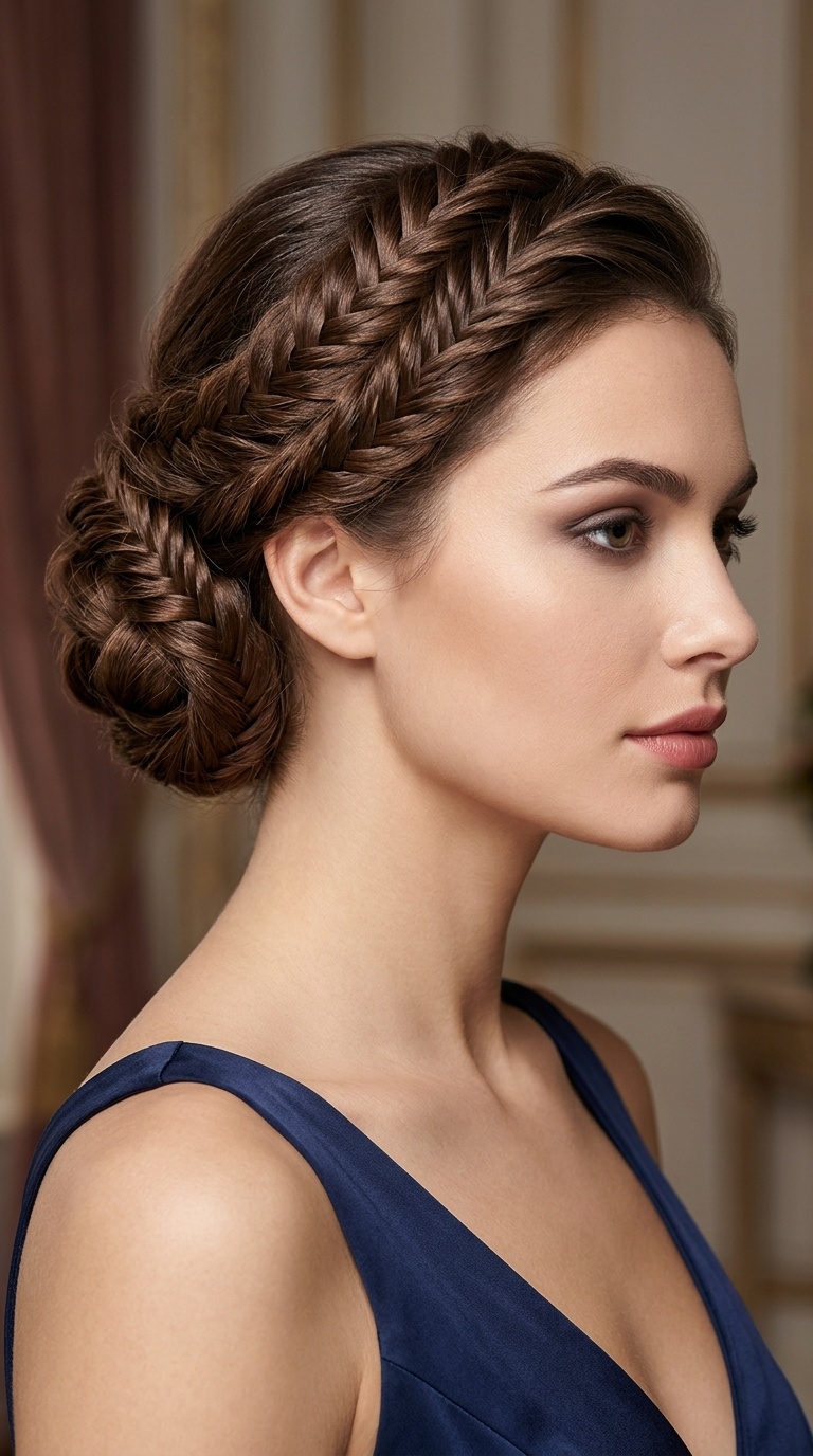 Fishtail Braid Updo