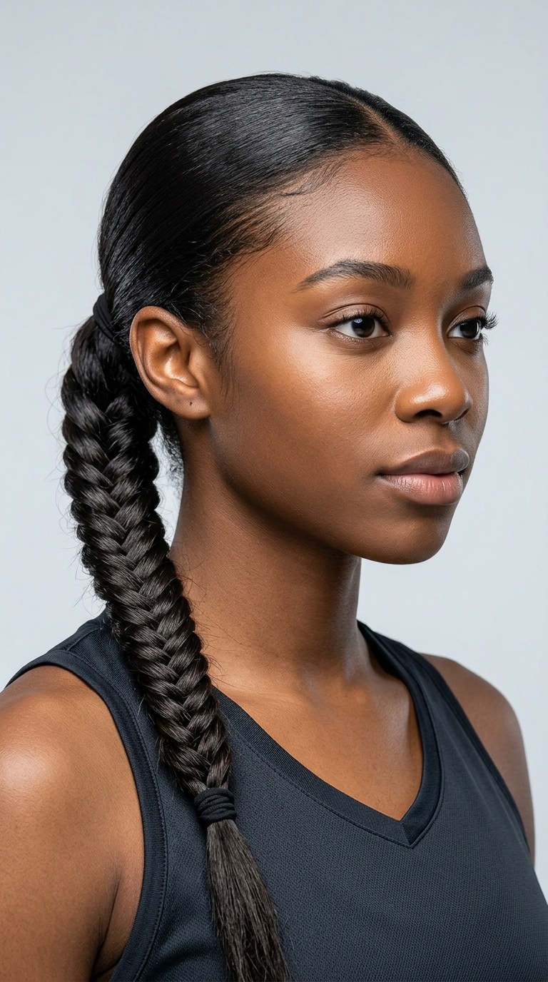 Fishtail Braid with Elastic Base