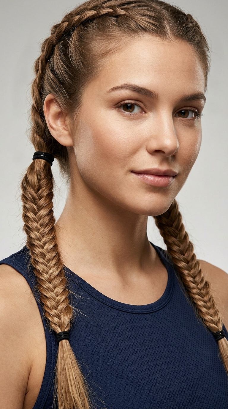 Fishtail Braided Pigtails