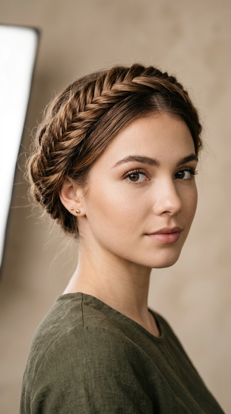 Fishtail Crown Braid