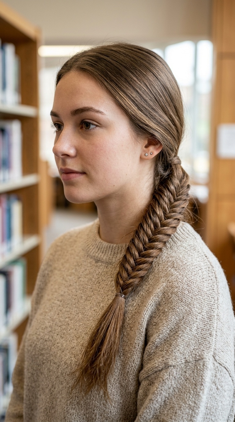 Fishtail Low Ponytail