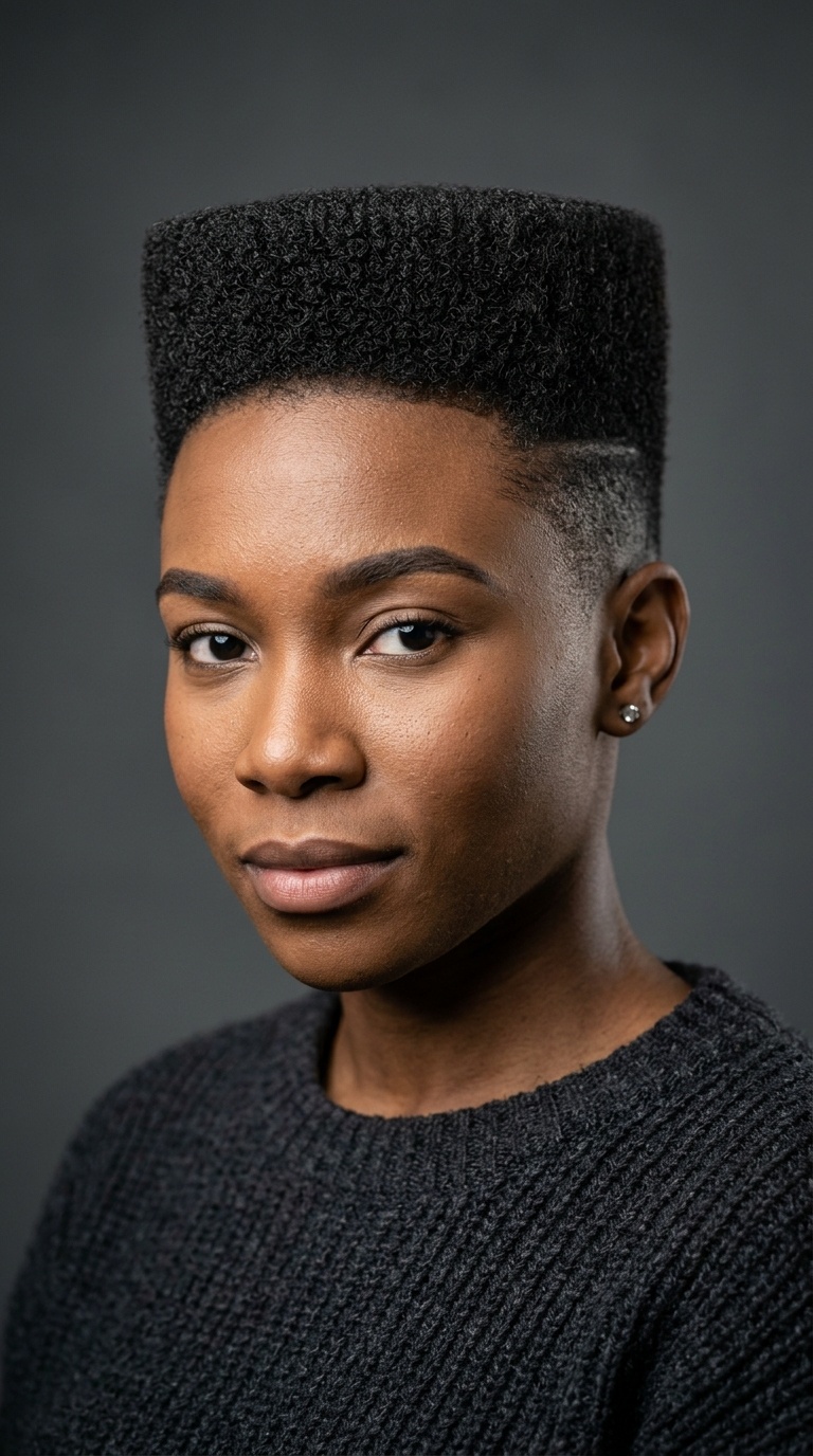 Flat Top Crop for Coarse Hair