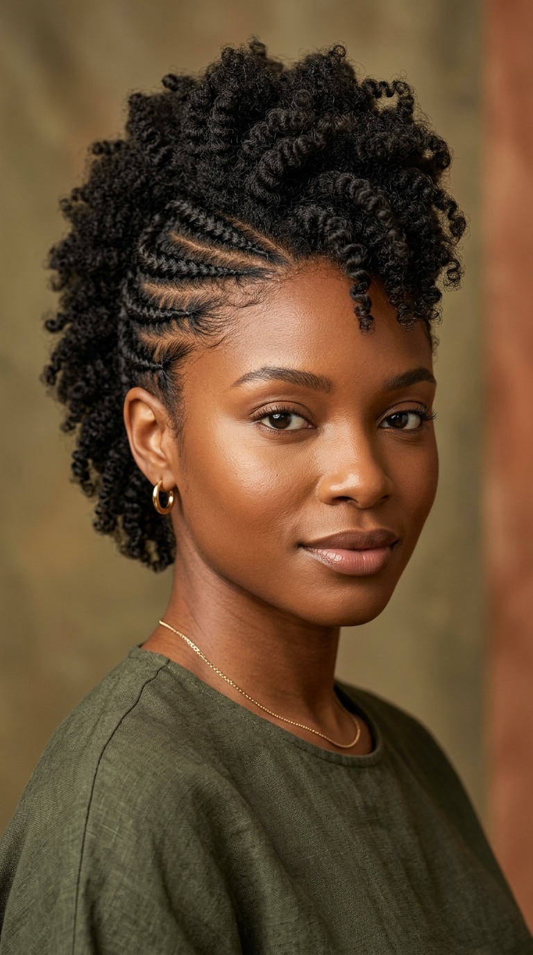 Flat Twist Frohawk