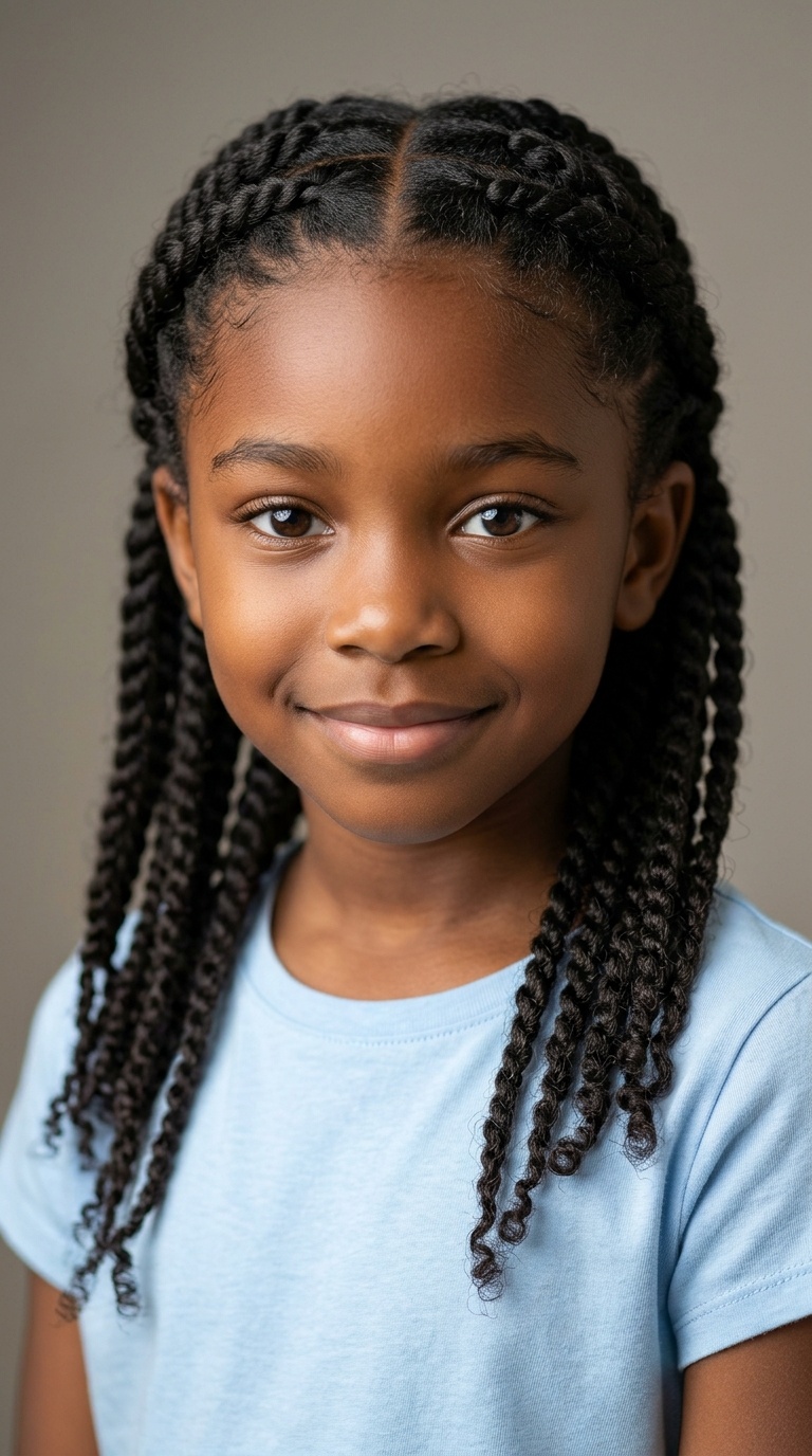 Flat Twist Front with Loose Twists