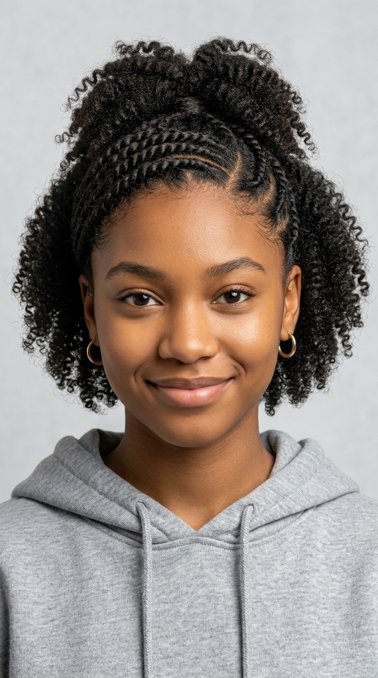 Flat Twist Half-Up