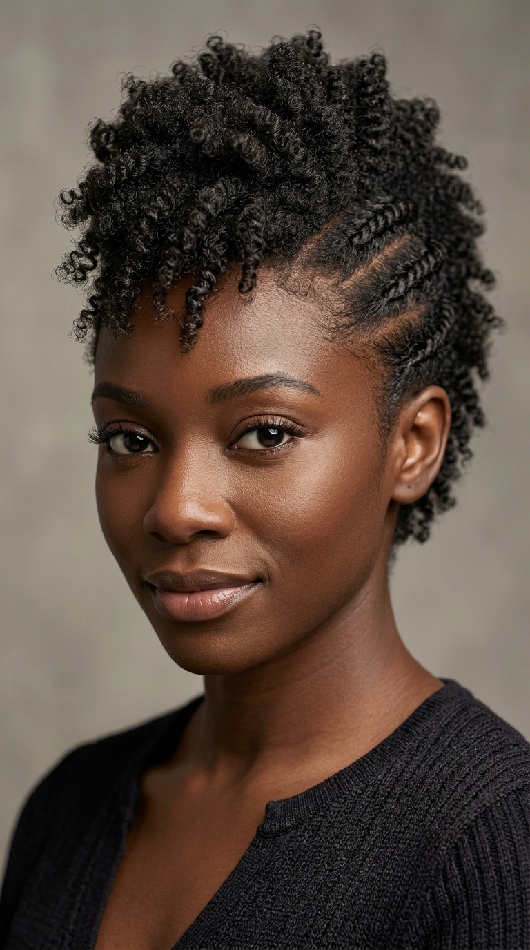 Flat-Twist Out Frohawk