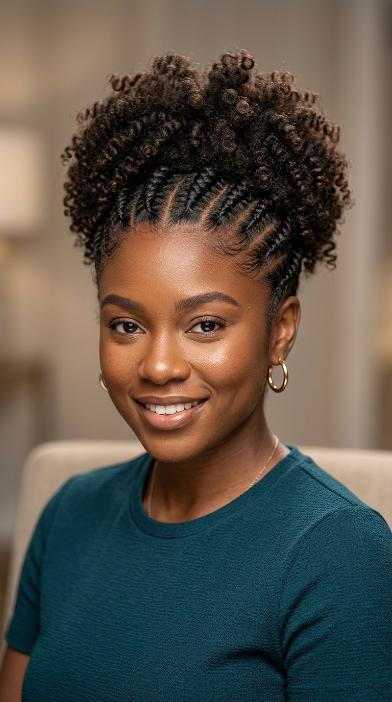 Flat-Twisted Front with Curly Back
