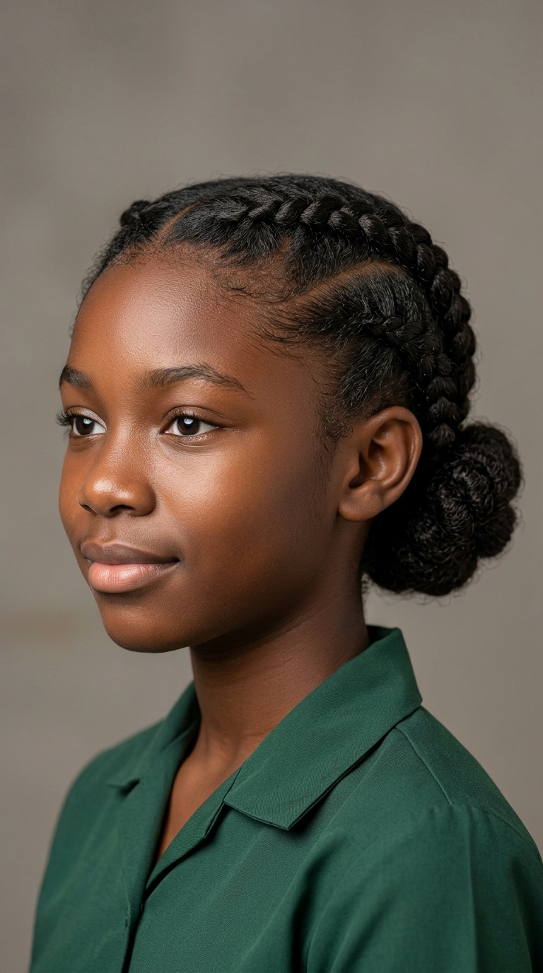 Flat Twists with a Low Bun