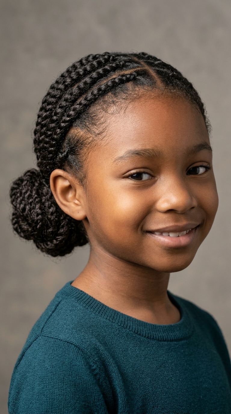 Flat Twists with a Low Bun