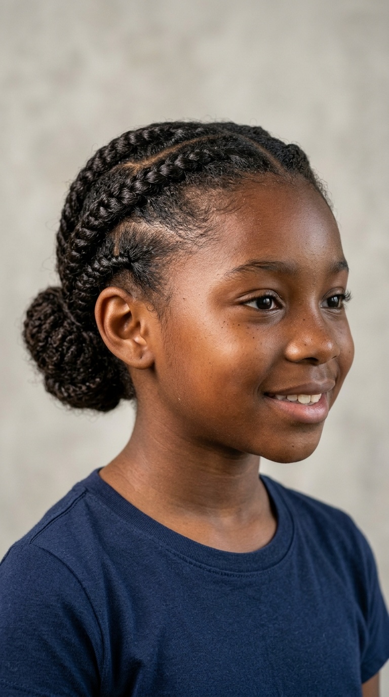 Flat Twists with Low Bun