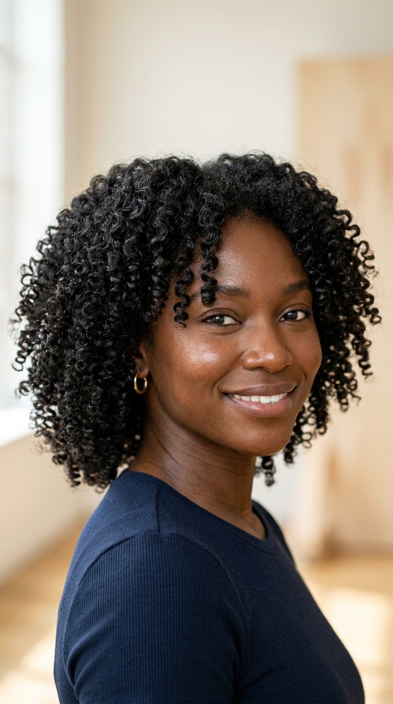 Flexi-Rod Set on Blow-Dried Hair