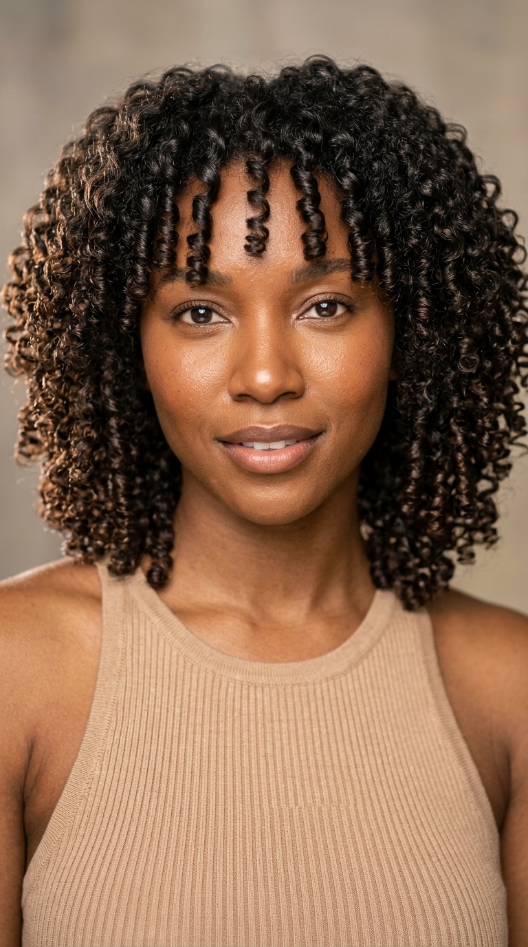 Flexi-Rod Set on Blown-Out Hair
