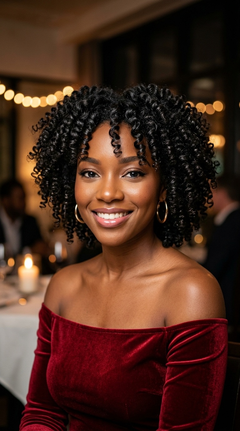 Flexi-Rod Set on Natural Hair