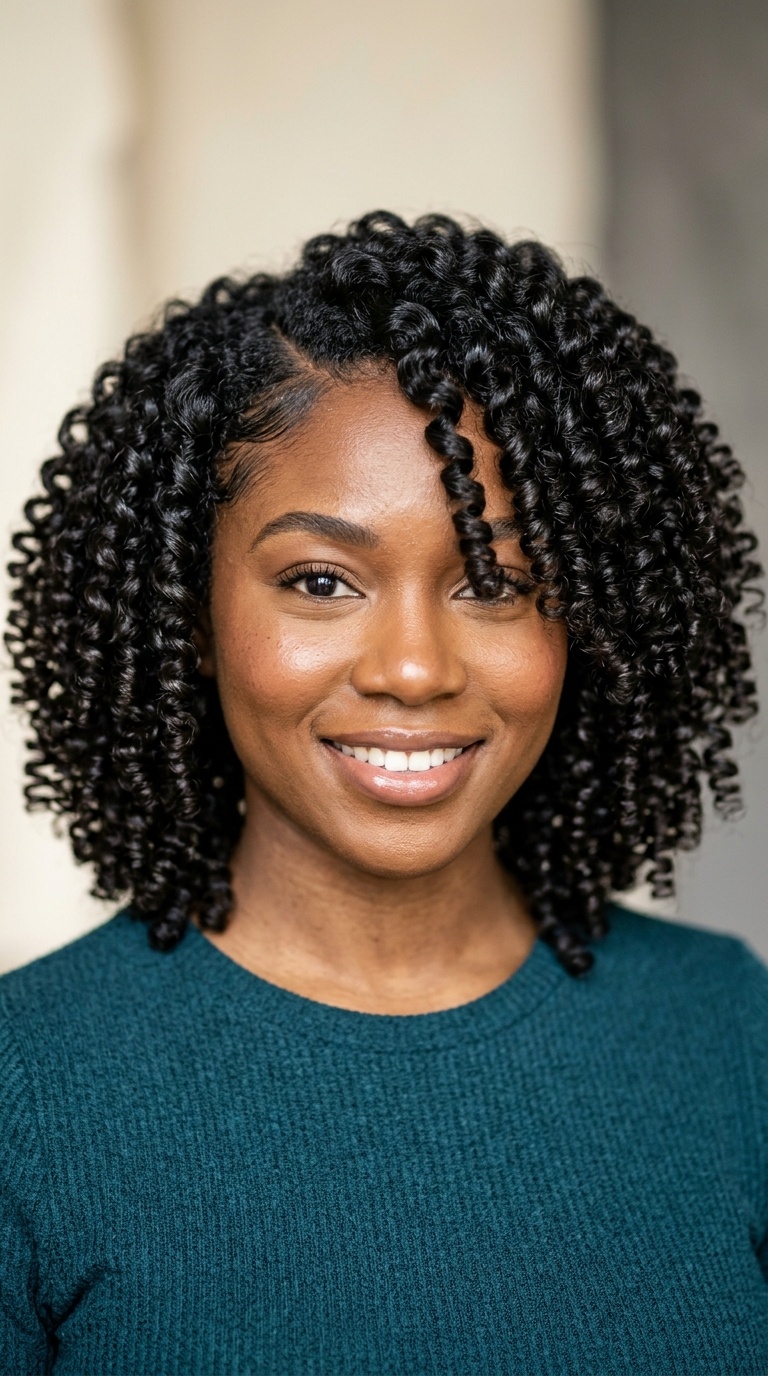 Flexi-Rod Set on Natural Hair