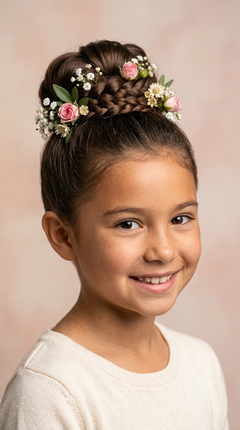Floral Accent Bun