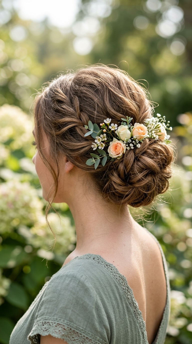 Floral-Adorned Garden Bun