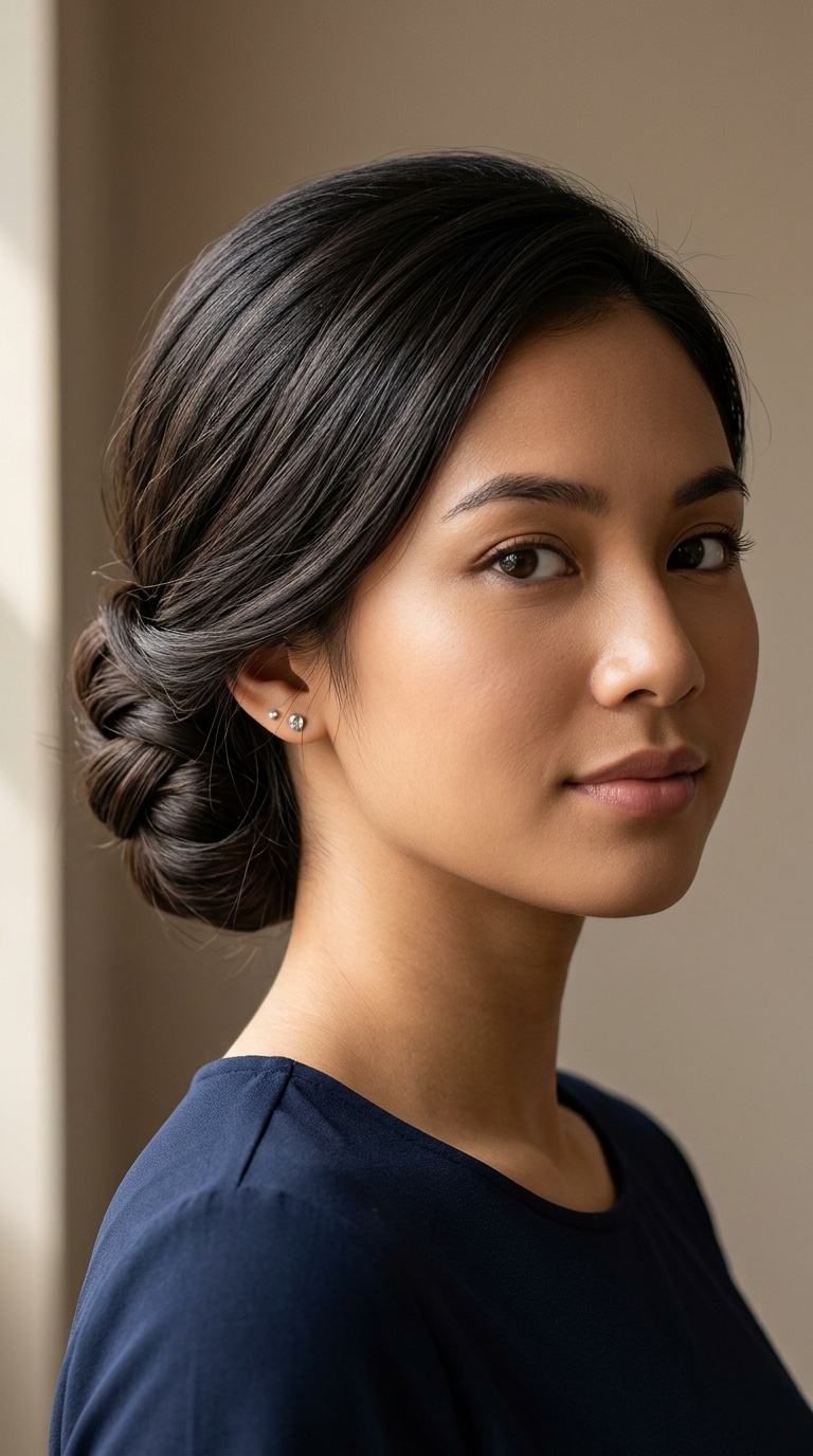 Folded Ponytail Updo