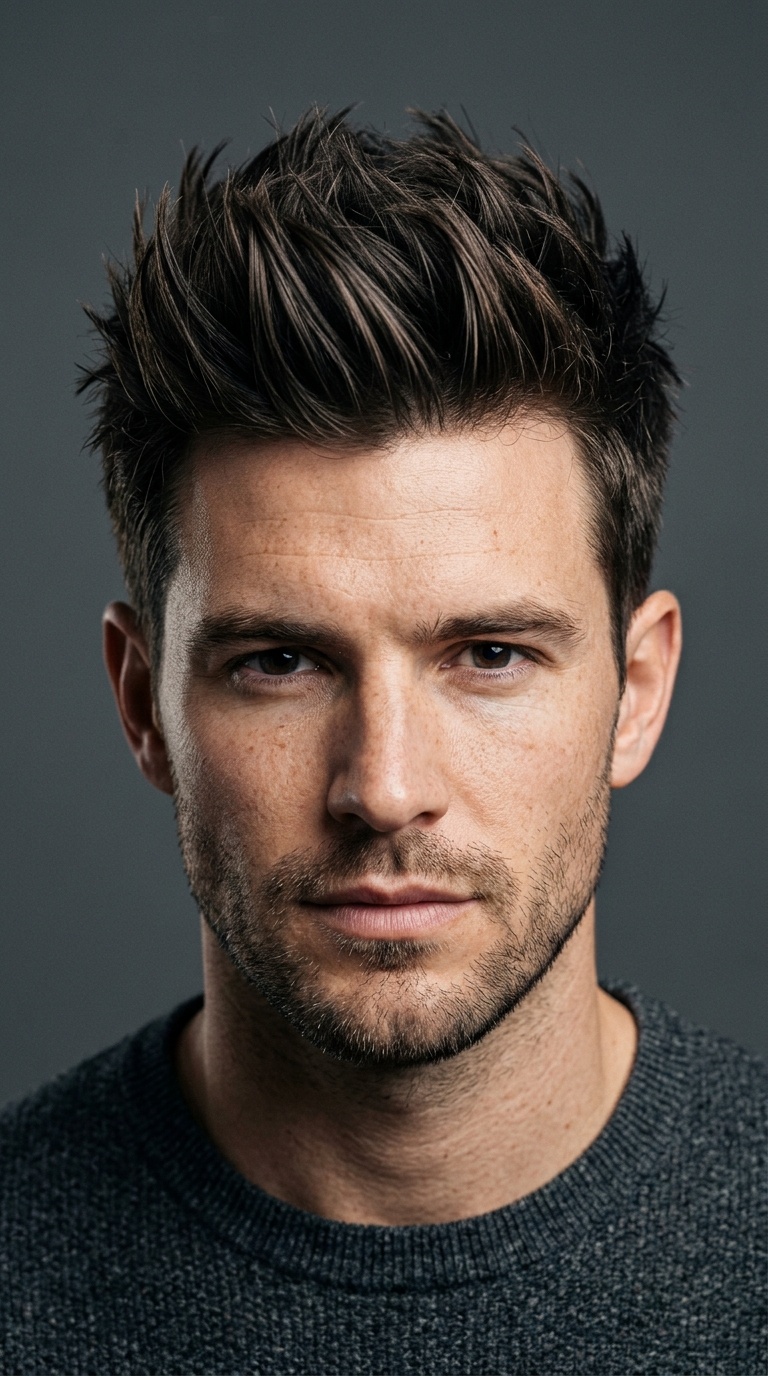 Forward-Swept Spiky Quiff