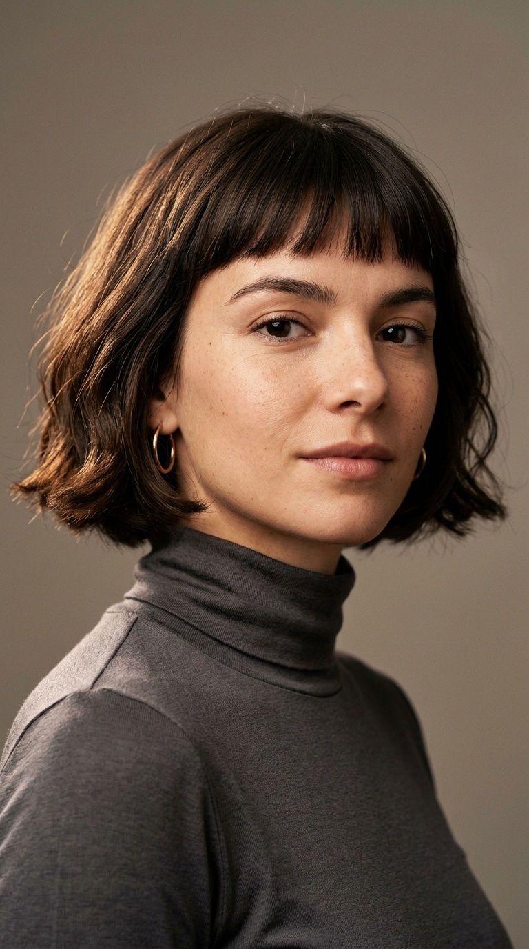 French Bob with Micro Bangs