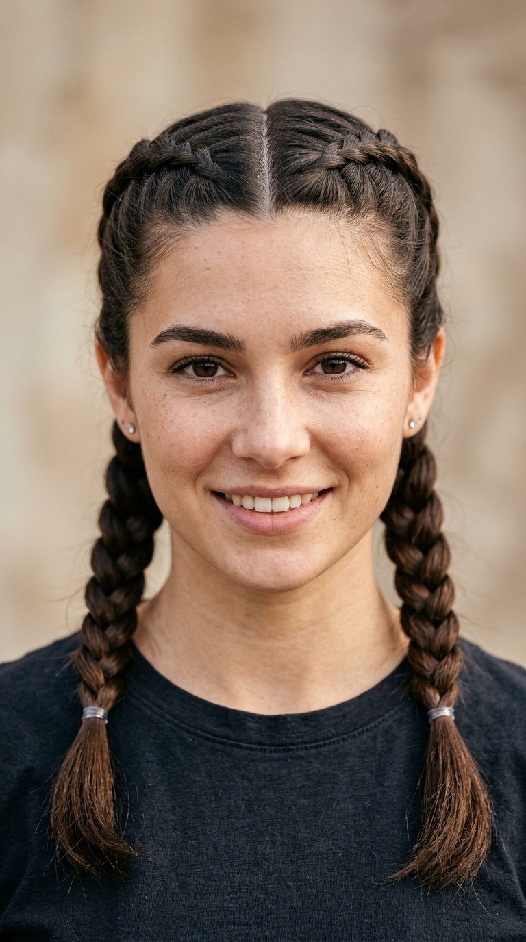 French Braid Pigtails