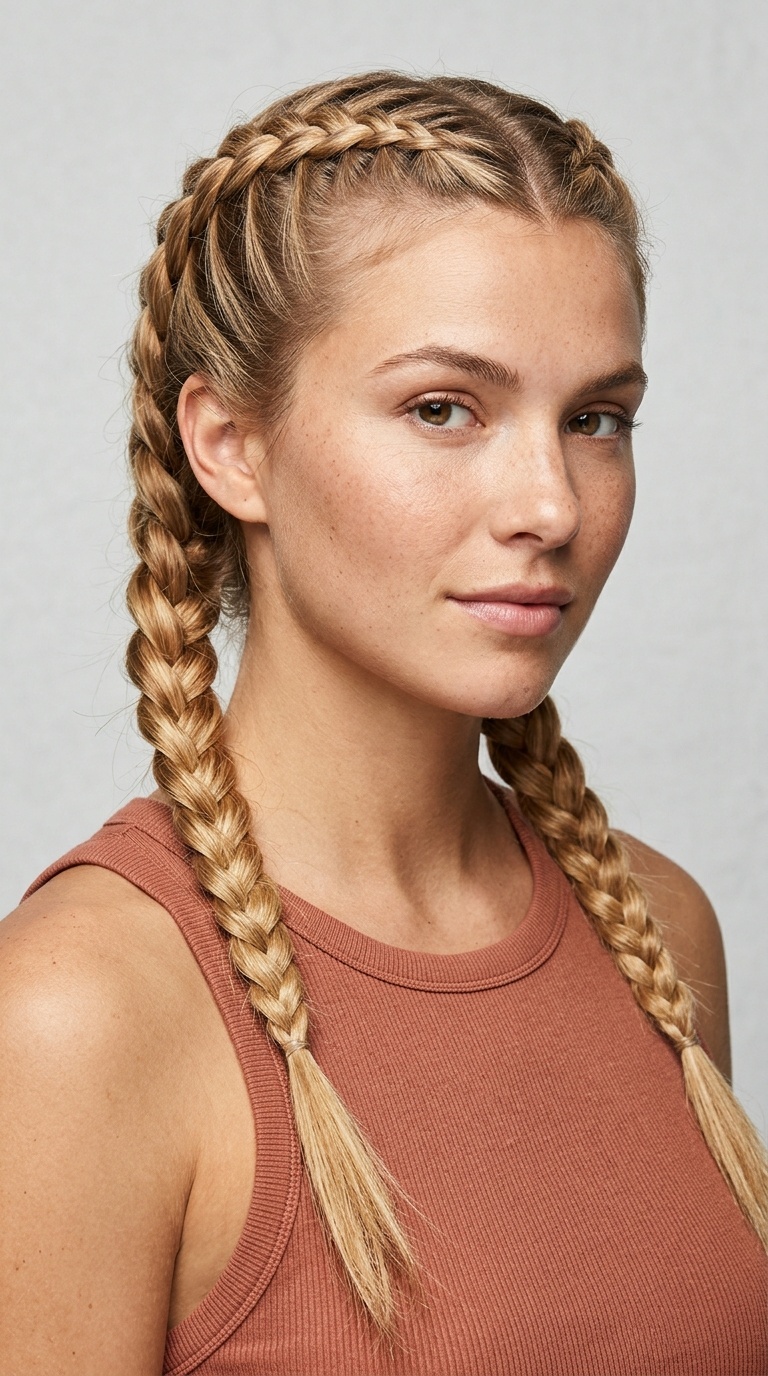 French Braided Pigtails