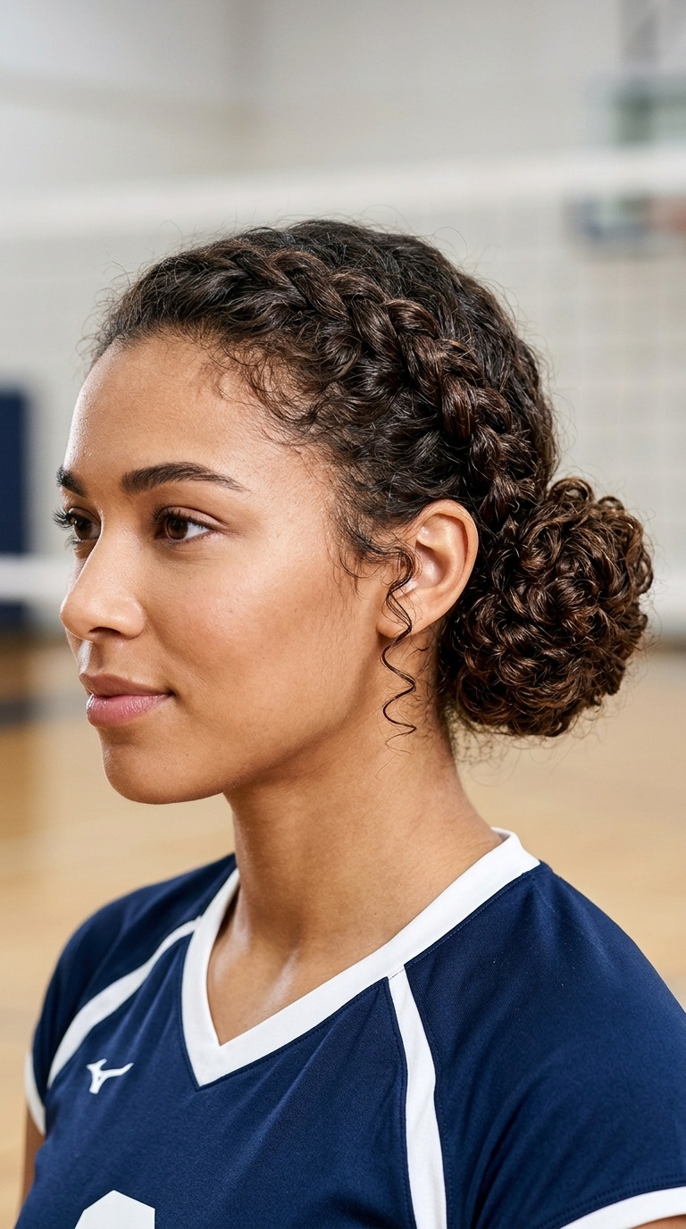 French Braided Side-Bun
