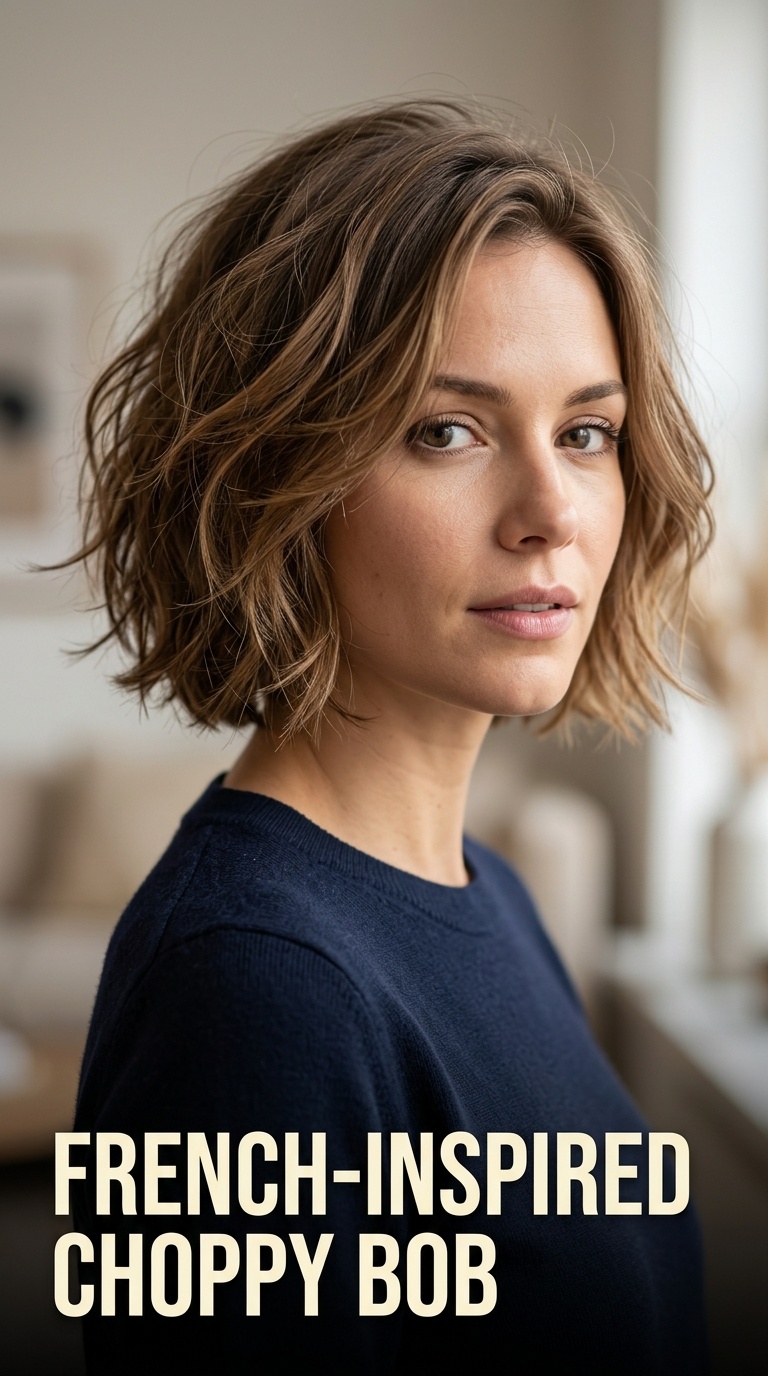 French-Inspired Choppy Bob