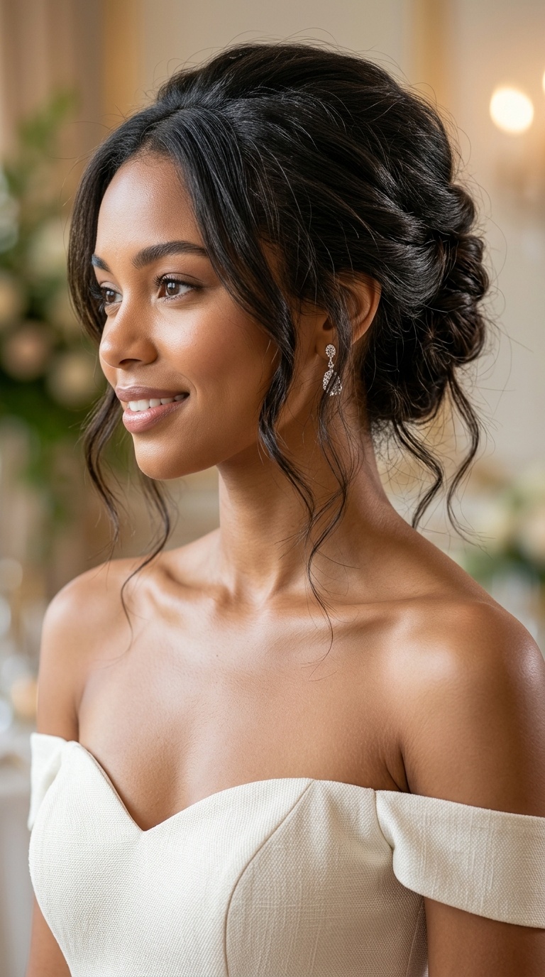 French Twist with Loose Ends