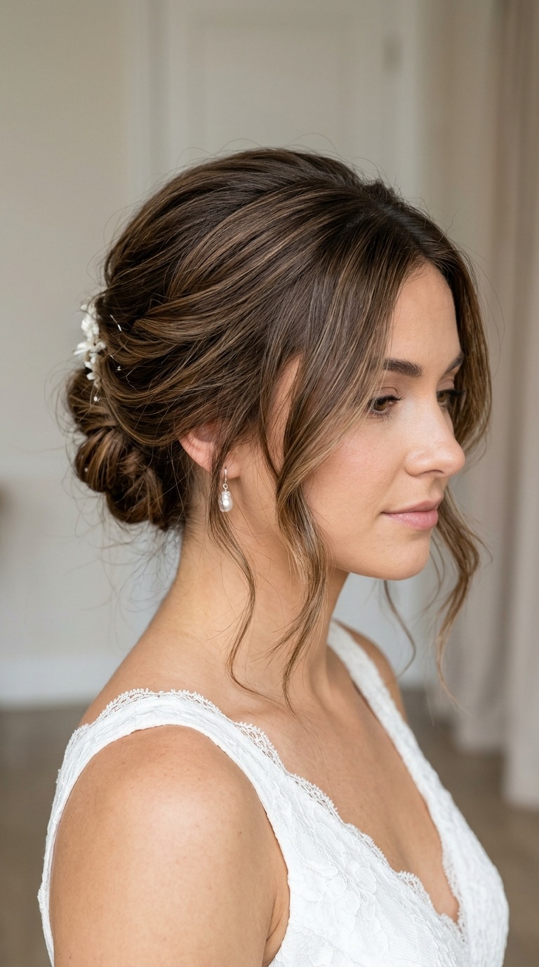 French Twist with Loose Layers