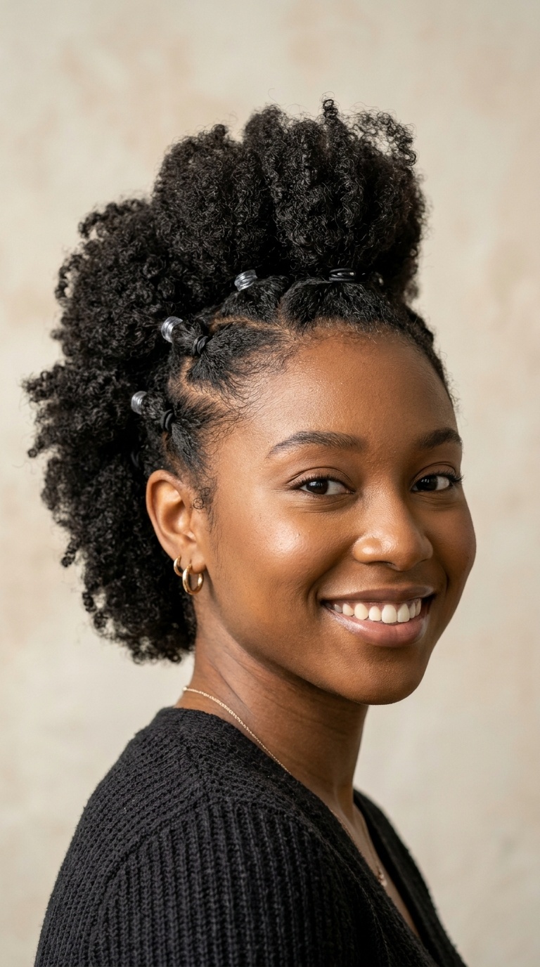 Fro-Hawk with Elastic Bands