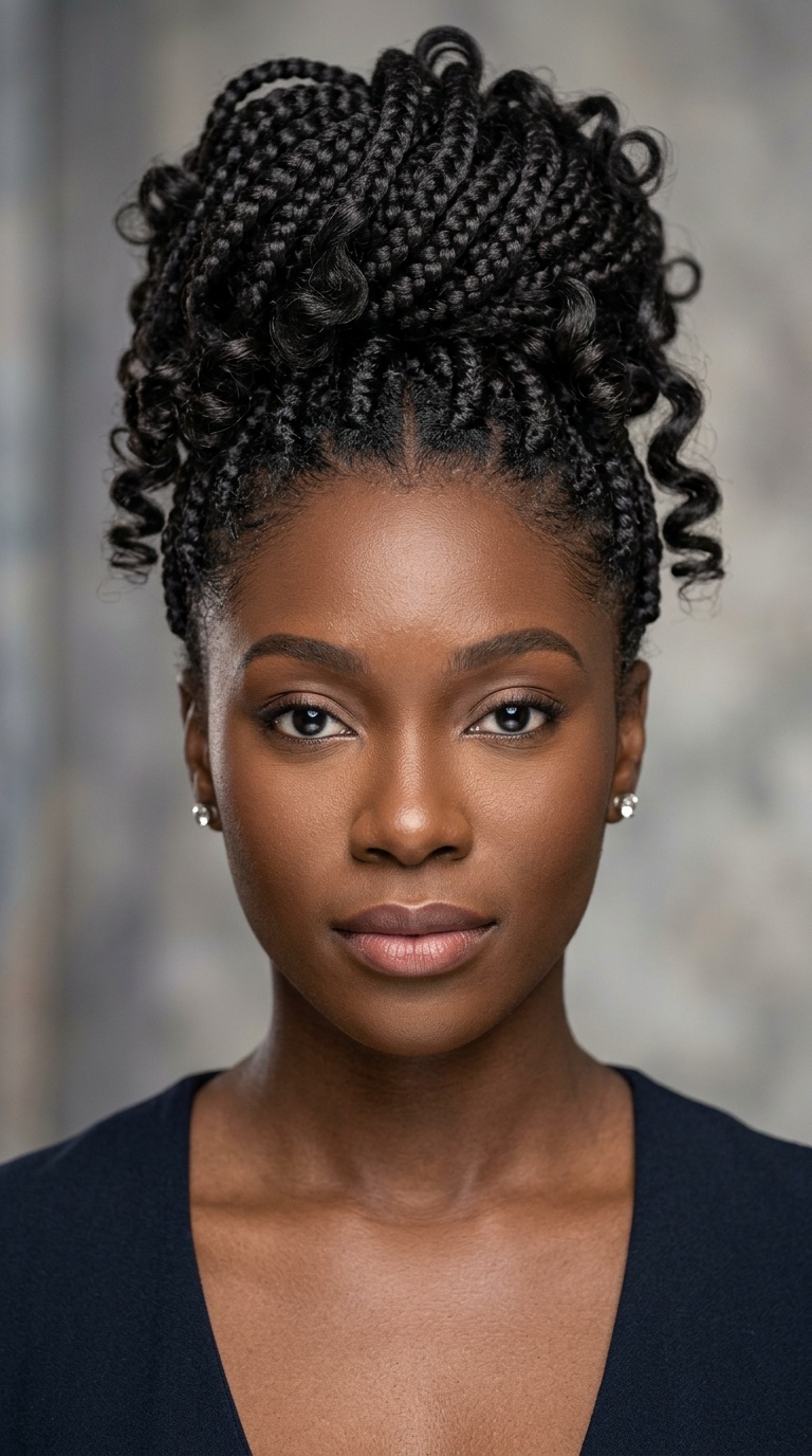 Front-Facing Pineapple Updo