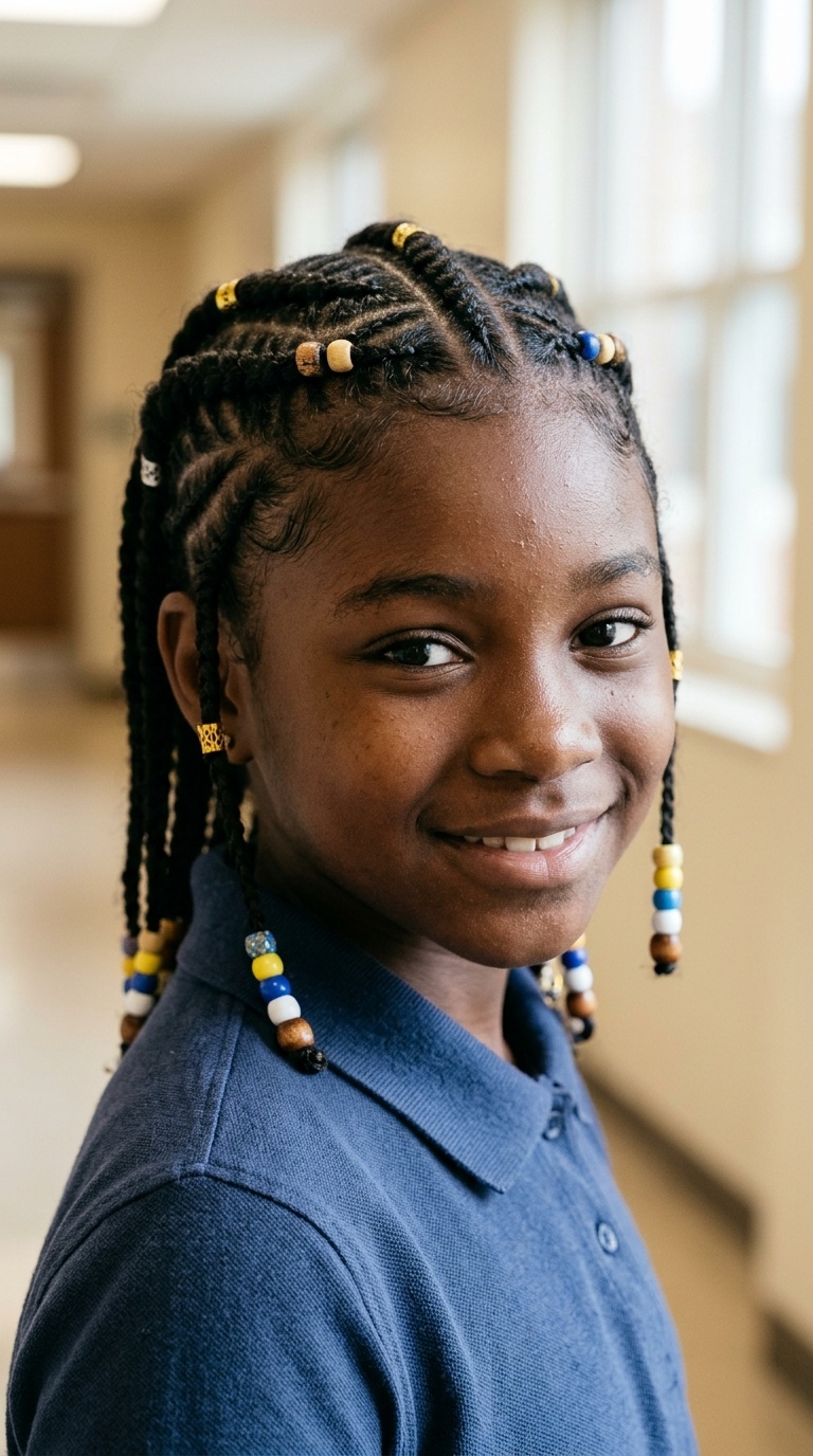 Fulani Braids with Beads