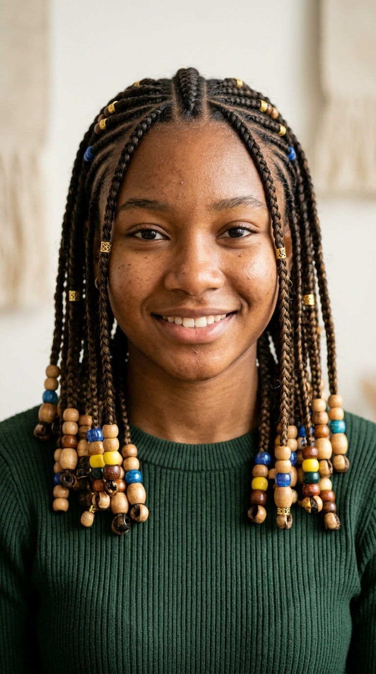 Fulani Braids with Beads