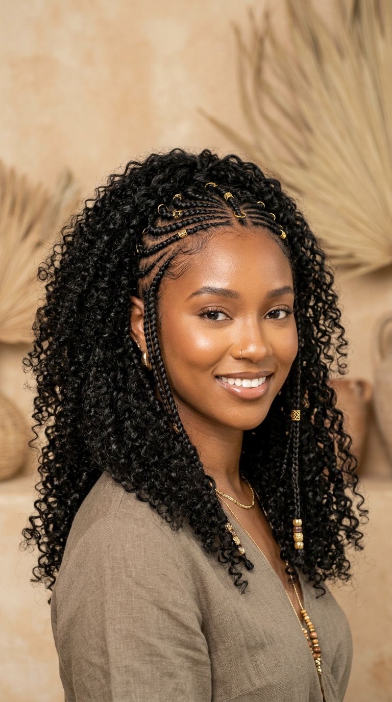 Fulani-Inspired Frontals with Curly Back