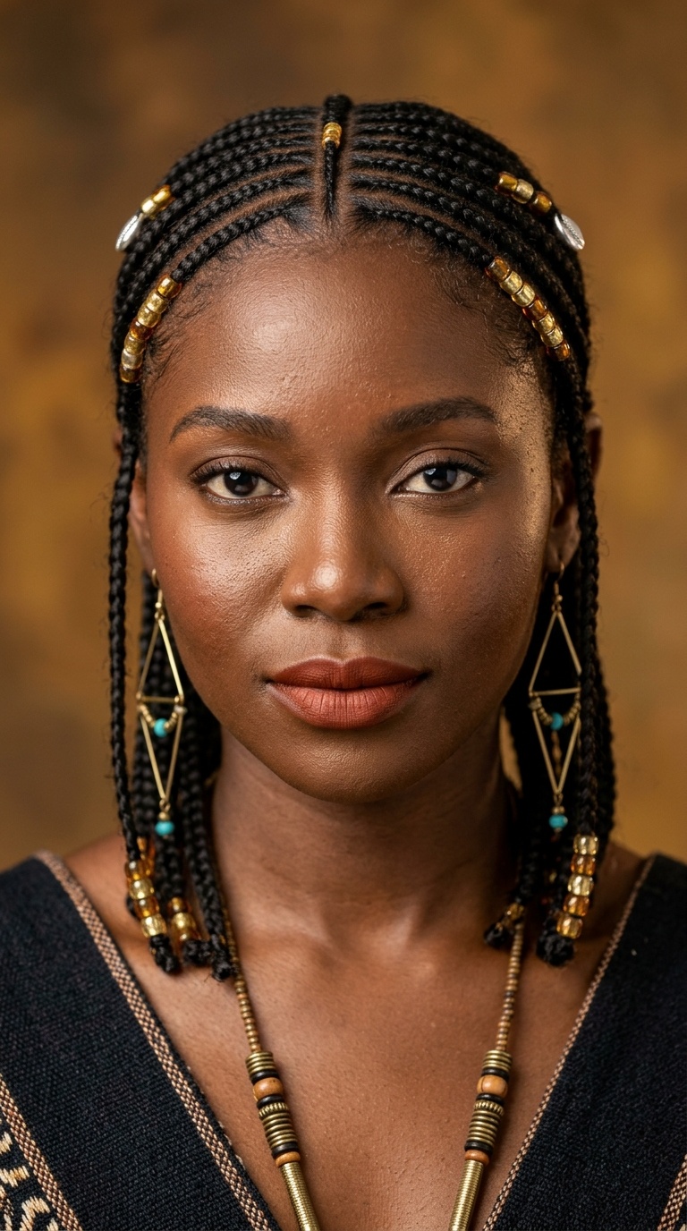 Fulani-Inspired Neat Rows