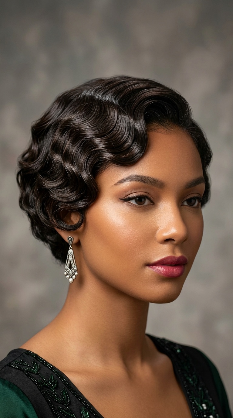 Gatsby-Inspired Cropped Waves