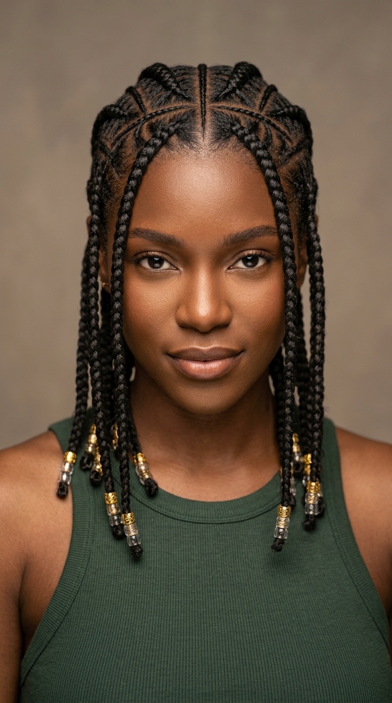 Geometric Stitch Braids