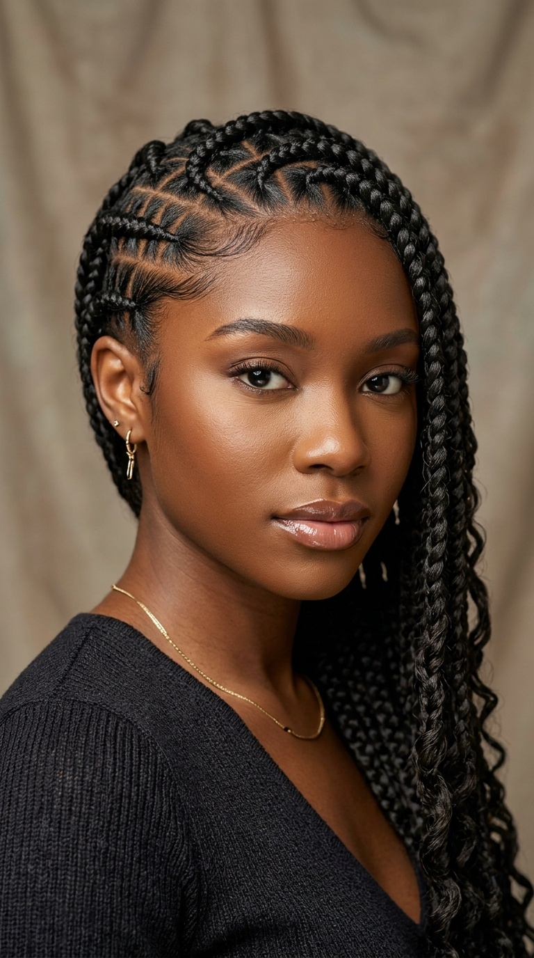 Geometric Tribal Braids