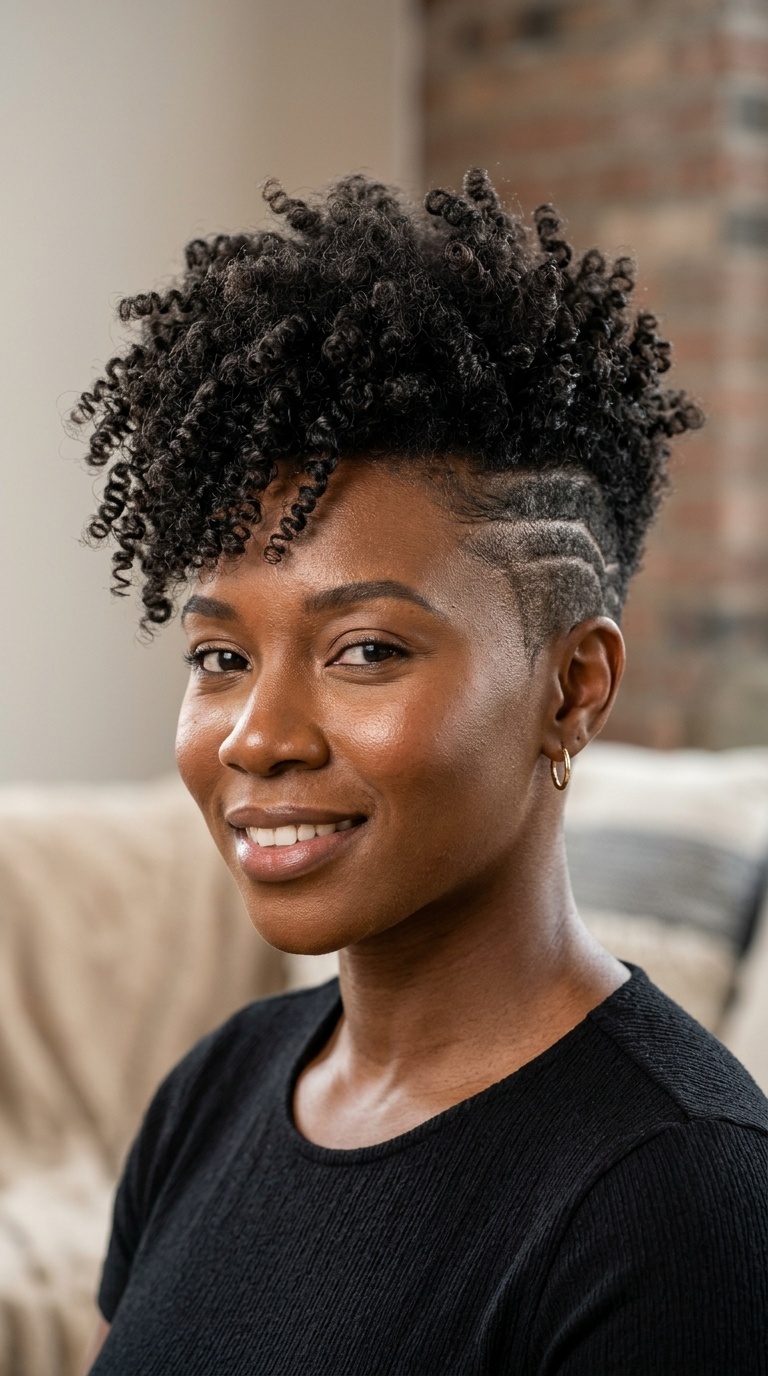 Geometric Undercut with Curls
