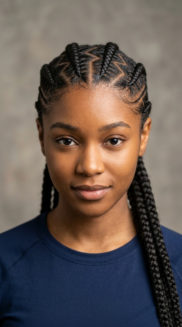 Geometric Zig-Zag Braids