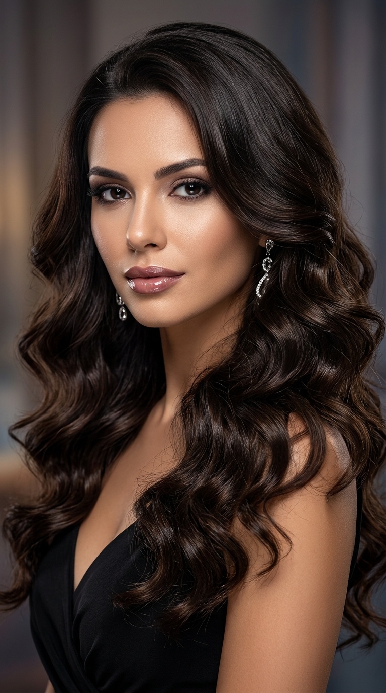 Glamorous Cascading Curls