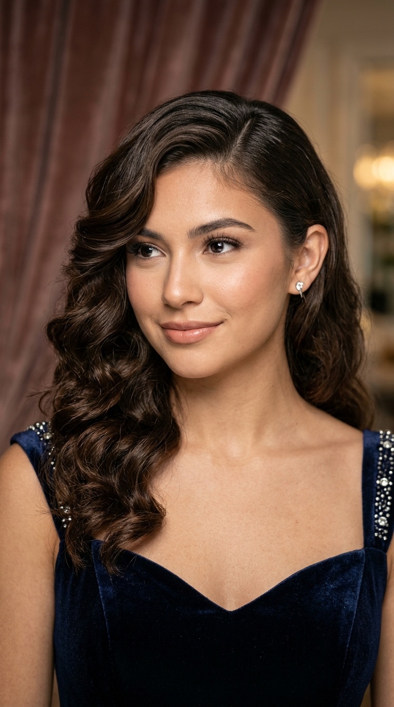 Glamorous Deep Side Part